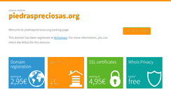 Desktop Screenshot of piedraspreciosas.org